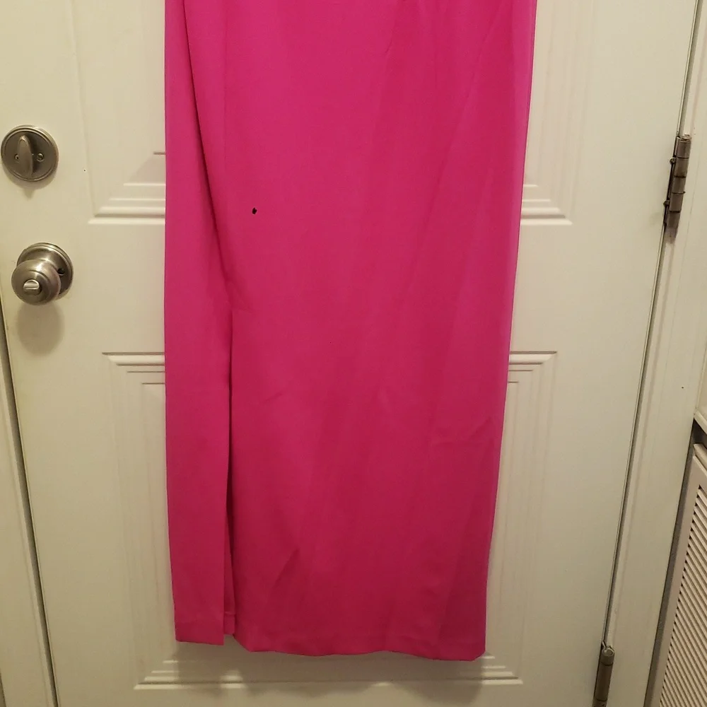 Cutout Waist One Shoulder Dress - Picture 4 of 4